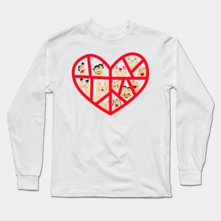 valentine fingers heart Long Sleeve T-Shirt